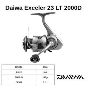 Daiwa Exceler 23 LT 2000D Spin/Lrf Makinesi
